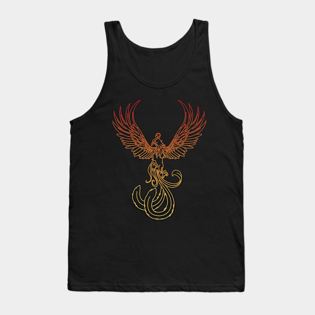 the phoenix Tank Top by uniqueversion